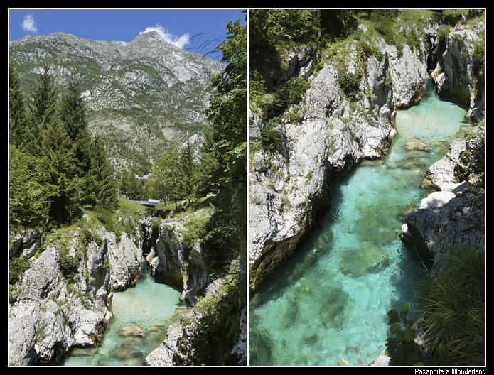 Garganta rio Soca Triglav