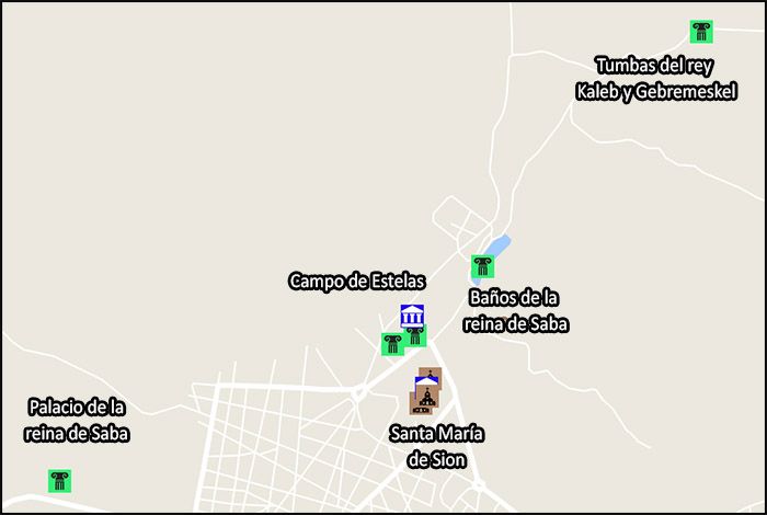 Mapa Axum