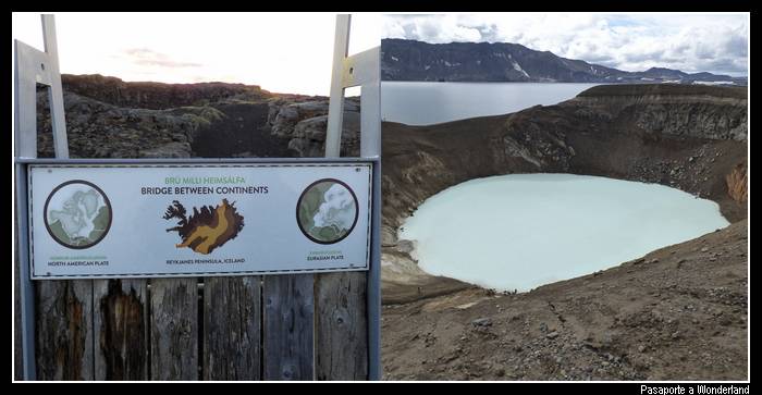 País dividido geológicamente Islandia